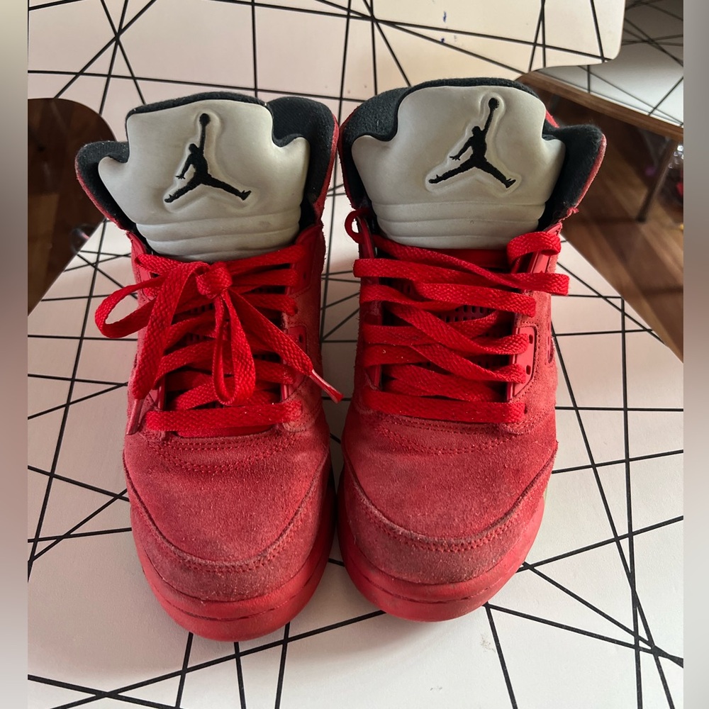 Air Jordan 5 Raging Bull Red Retro Suede